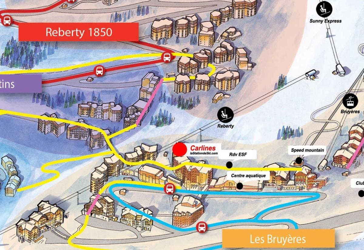 Appartement Carlines 1 Les Menuires Saint-Martin-de-Belleville Luaran gambar